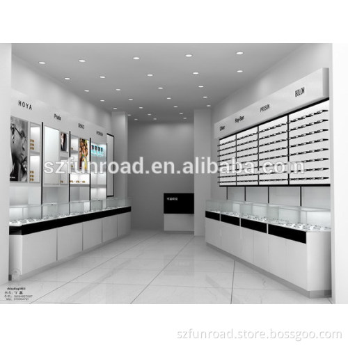 eyeglass display rack showcase for optical store interior design